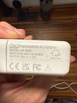 Cargador MacBook 85W MagSafe 2 Compatible