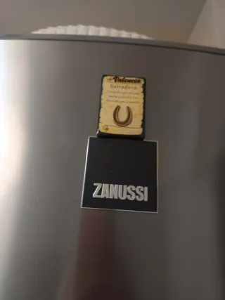 Nevera combi plateada