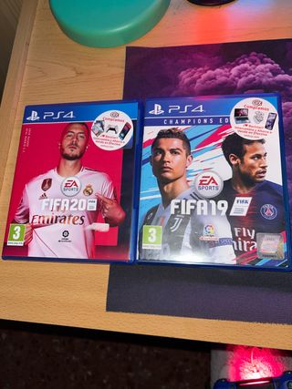 Juegos PS4 FIFA 19 y FIFA 20