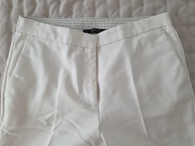 Pantalón Zara Blanco Talla L
