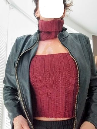 C'est Comme Ça top + collo lana