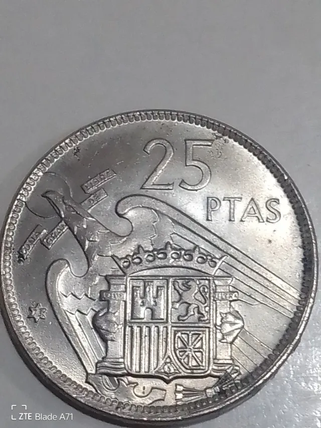 Moneda 25 Pesetas Franco 1957
