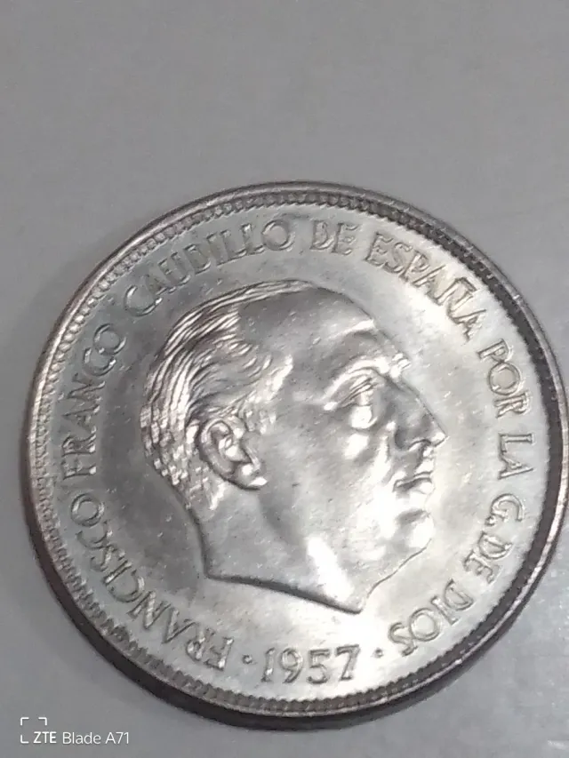 Moneda 25 Pesetas Franco 1957