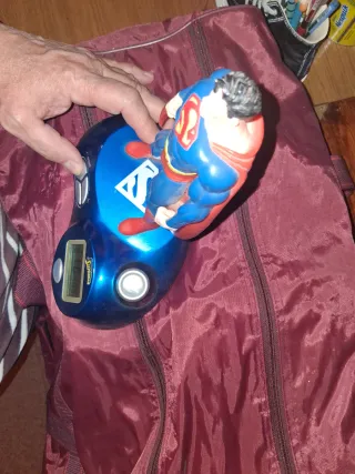 Reloj Superman Vintage con luz de techo y alarma