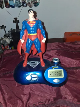 Reloj Superman Vintage con luz de techo y alarma
