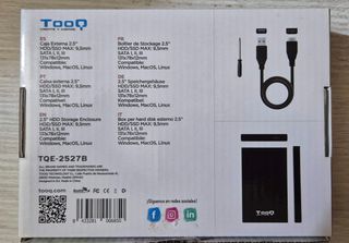 Box USB 3.1 disk SATA 2.5 metal black