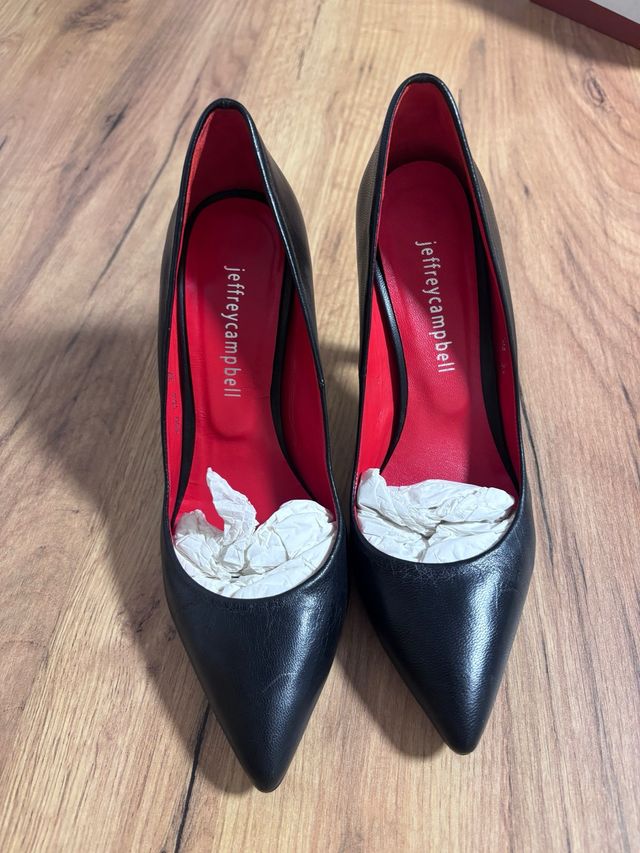 Tacones negros talla 37, 10cm