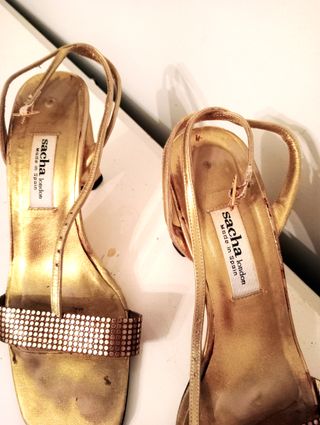 Sandalias Sacha London Doradas Talla 10