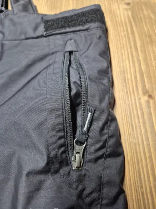 Pantalón de esquí Wed'ze negro con tirantes 10 año