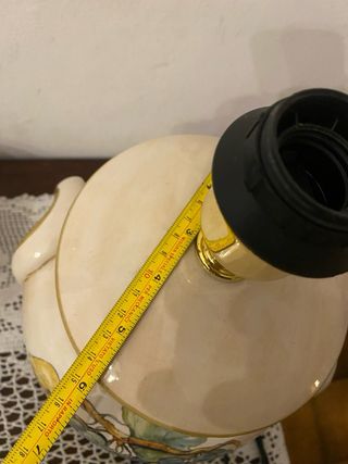 grande Lampada in ceramica con decoro uva