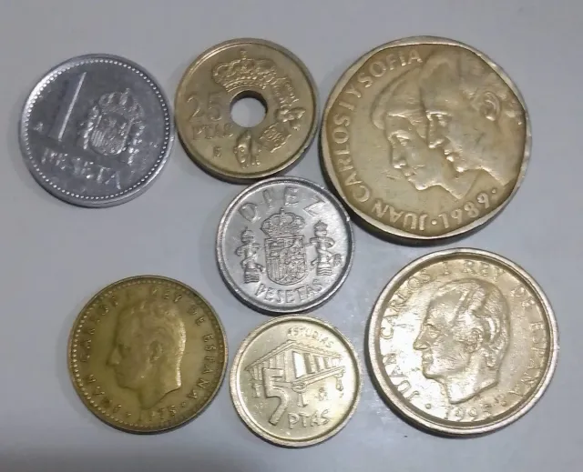 Lote monedas Rey Juan Carlos I