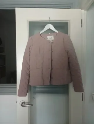 Chaqueta HOOS rosa acolchada