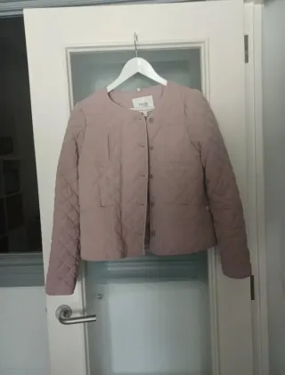 Chaqueta HOOS rosa acolchada