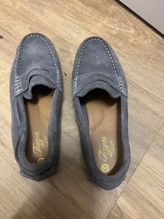 Mocasines niño Tizzas grises talla 35