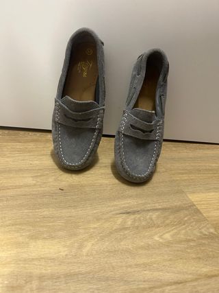 Mocasines niño Tizzas grises talla 35