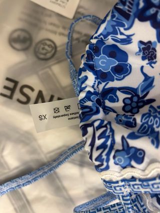 Bikini Commense azul y blanco talla única