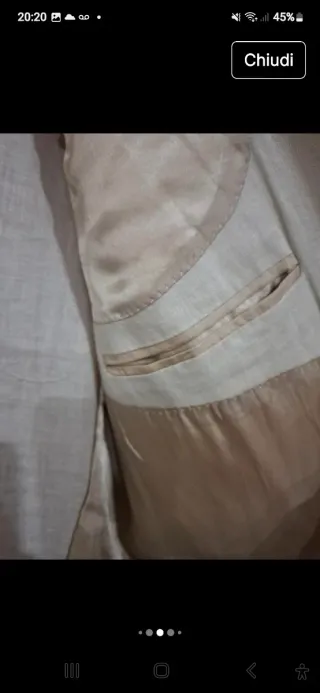 Completo uomo beige in puro lino