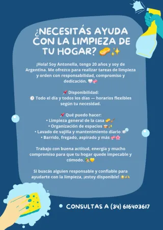 Limpieza y cuidado de la casa