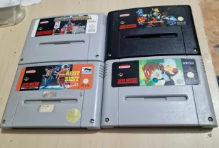 Pack de 4 juegos de super Nintendo snes