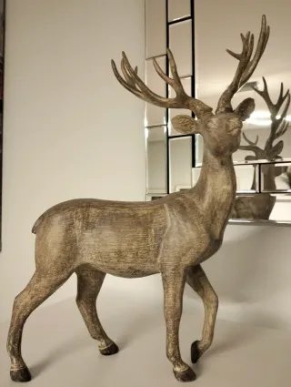 Reno resina. El Corte Inglés efecto madera.Navidad