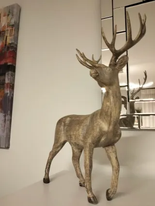 Reno resina. El Corte Inglés efecto madera.Navidad