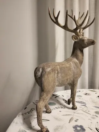 Reno resina. El Corte Inglés efecto madera.Navidad