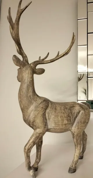 Reno resina. El Corte Inglés efecto madera.Navidad