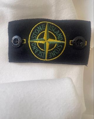 Sudadera Stone Island Blanca Talla S