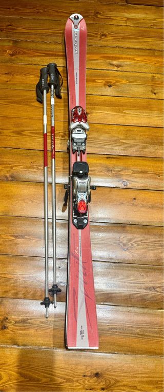 Conjunto esquís mujer Stockli con fijaciones