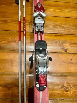 Conjunto esquís mujer Stockli con fijaciones