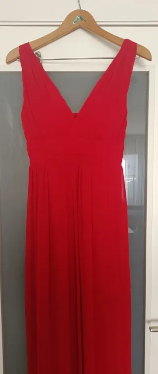 Vestido Rojo Largo Fiesta