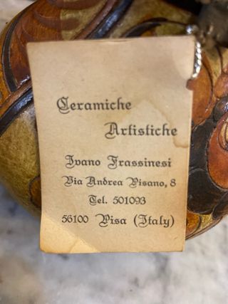 Vaso Terracotta Decorato Made in Italy