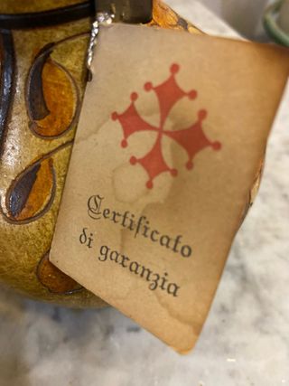 Vaso Terracotta Decorato Made in Italy