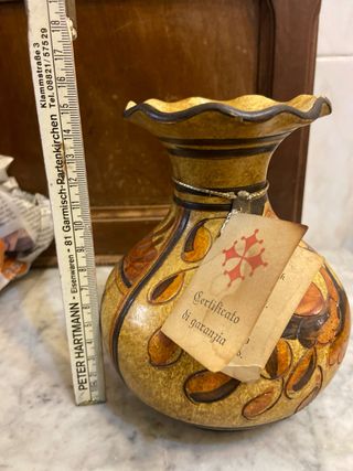 Vaso Terracotta Decorato Made in Italy