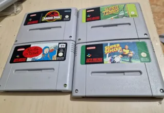 Pack de 4 juegos para super Nintendo snes