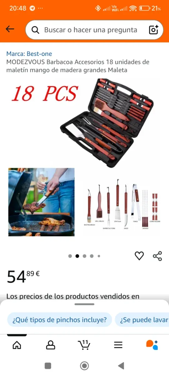 Kit per barbecue 18 pezzi