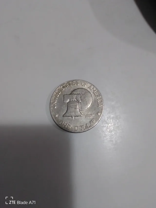Moneda Dólar Plata Eisenhower 1976