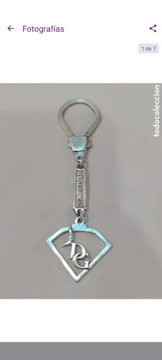Llavero Dolce & Gabbana Plata de Ley 25 aniversari
