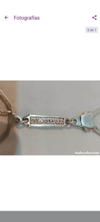 Llavero Dolce & Gabbana Plata de Ley 25 aniversari