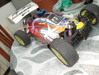 Coche RC Nitro 1/8 Buggy carburado arranca muy bie