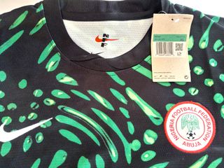 Camiseta Nike Fútbol XL Negra y Verde