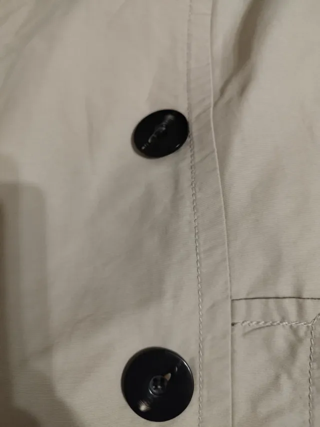 Chaqueta gabardina camel