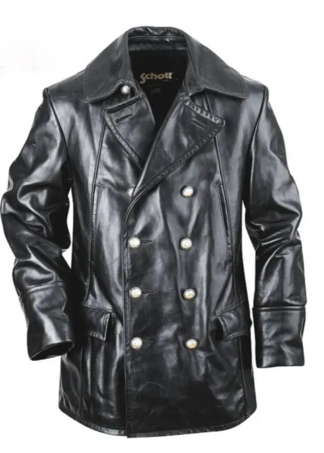 Abrigo de Piel Schott USA Talla L