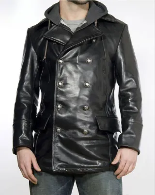 Abrigo de Piel Schott USA Talla L