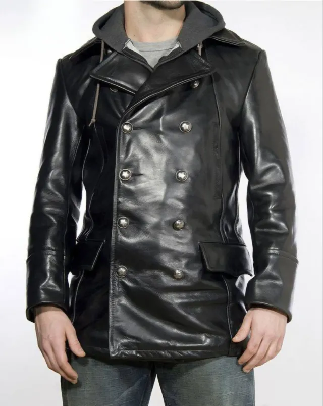 Abrigo de Piel Schott USA Talla L