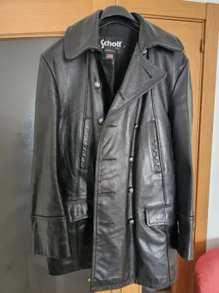 Abrigo de Piel Schott USA Talla L