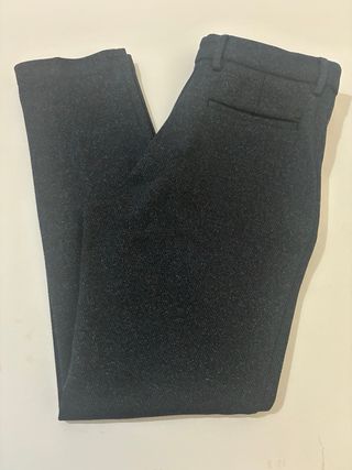 Pantalón de vestir azul marino jaspeado Zara