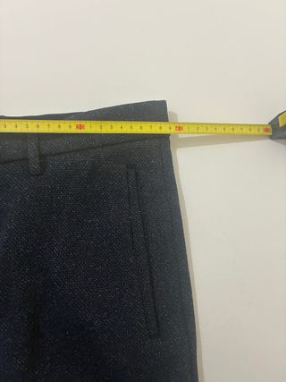 Pantalón de vestir azul marino jaspeado Zara