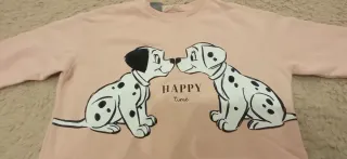 Sudadera Zara Niña Rosa Perros Dálmatas