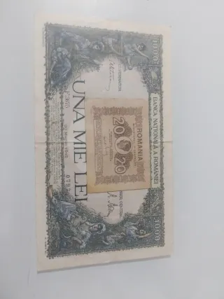 Billetes Rumanía 1000 y 20 lei